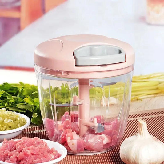 Manual Food Chopper – Hand-Powered Speedy Chopper for Meat & Vegetables | Kitchen Gadgets & Accessories