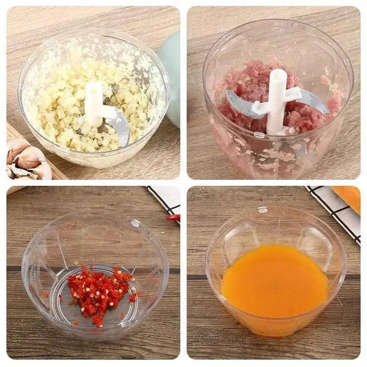 Manual Food Chopper – Hand-Powered Speedy Chopper for Meat & Vegetables | Kitchen Gadgets & Accessories